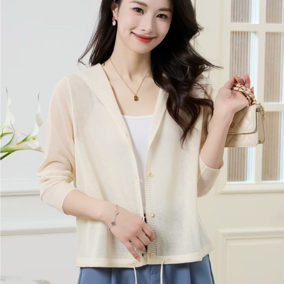 Pink Button-Up Cardigan - Picture 5 of 8